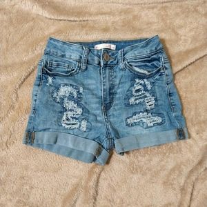 Juniors 1 / 25 High Rise Shortie Shorts